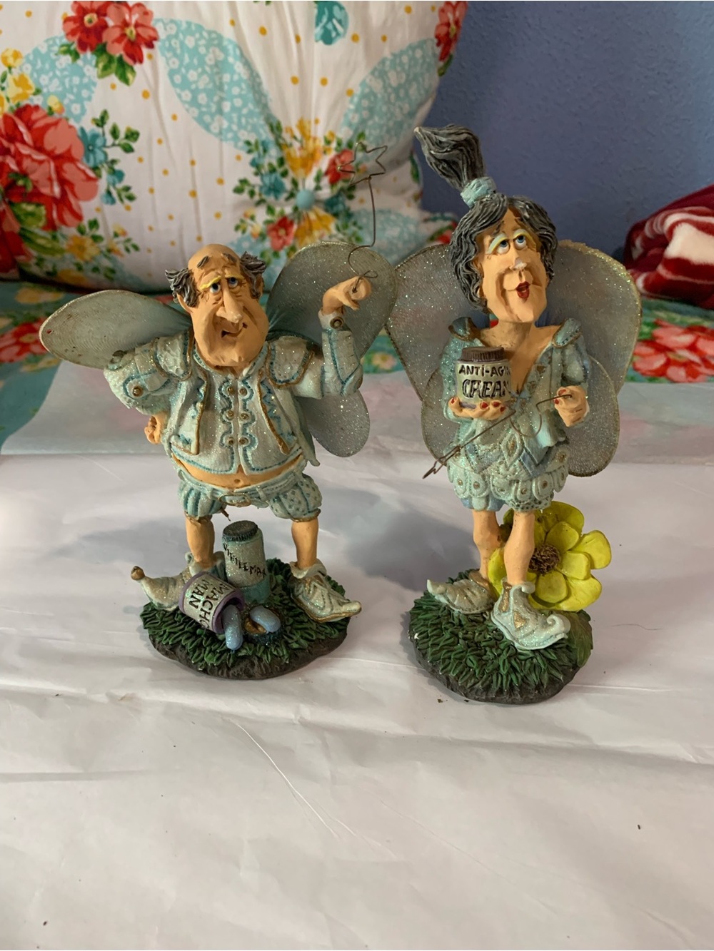 Vintage Russ Whimsical Fairies Magical Dreamers Maybelle & Wilbur Figures